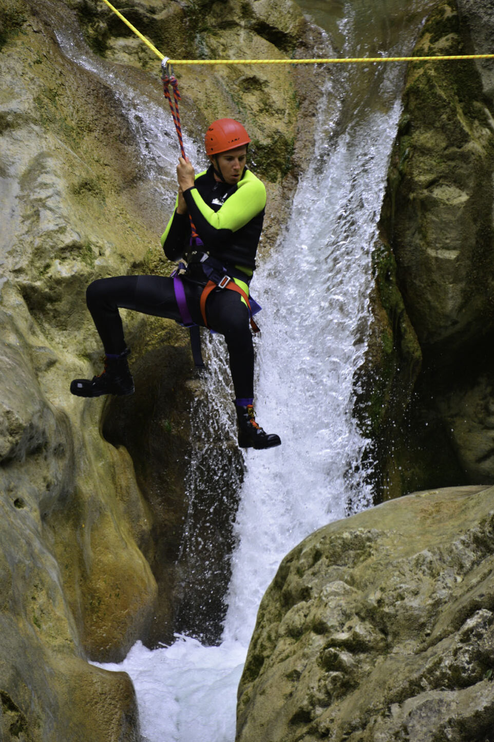 Tyrolienne canyoning gorges du verdon