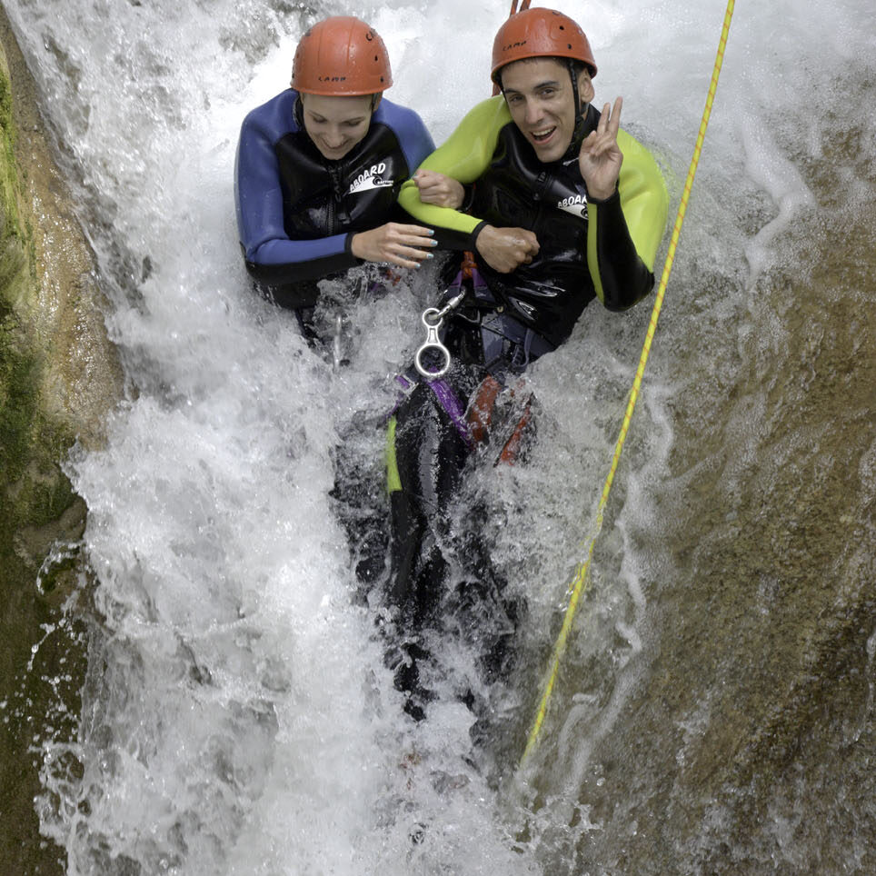 descente toboggan canyoning dans le Verdon