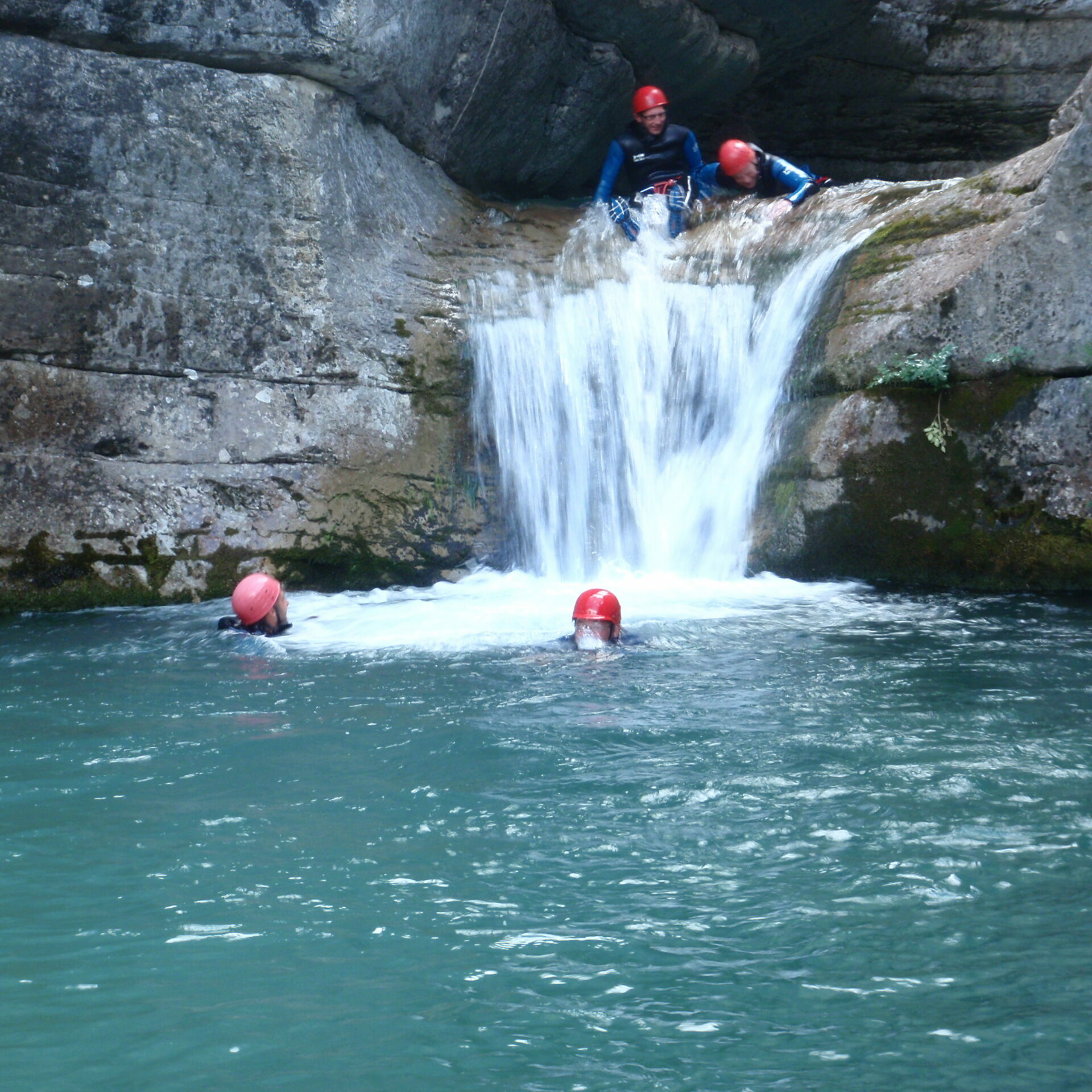 toboggan session de canyoning dans le verdon