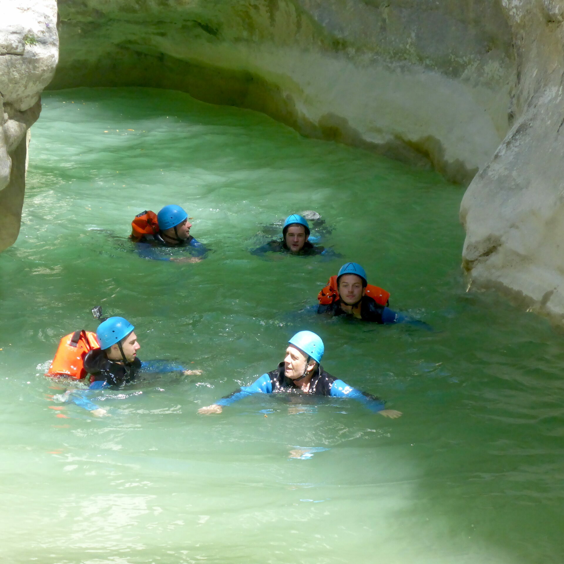 canyoning dans le canyon du riolan