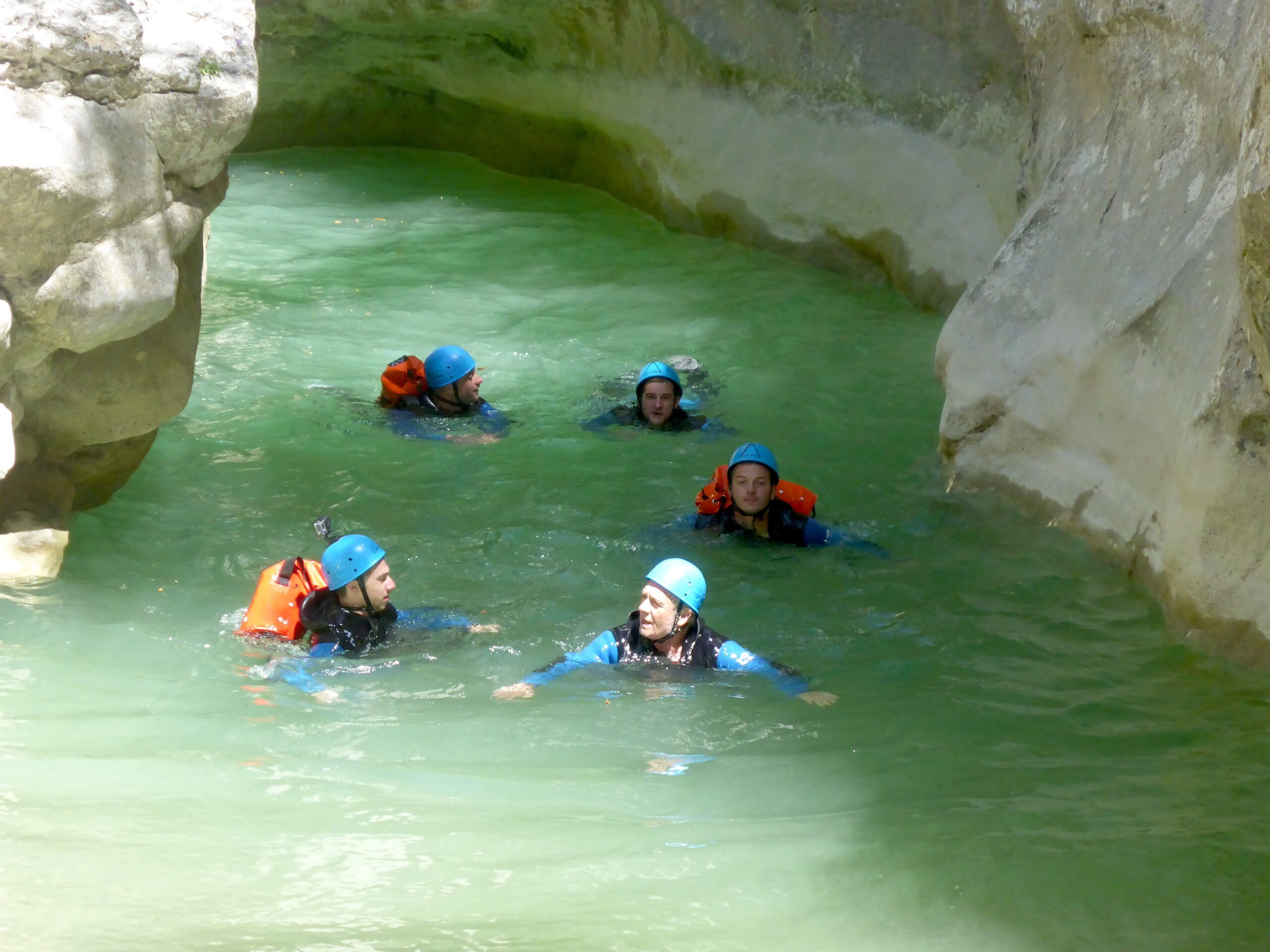 canyoning dans le canyon du riolan