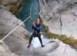 descente tyrolienne canyoning Saint Auban