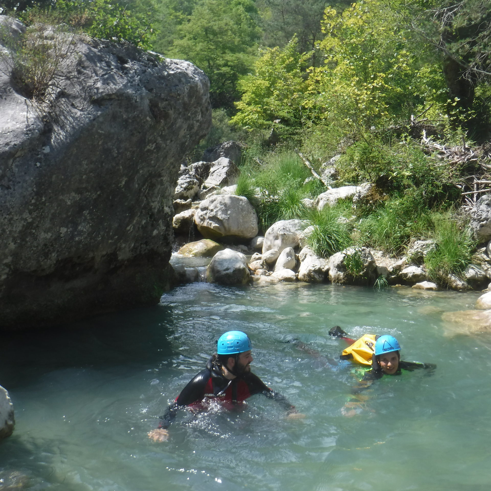 canyoing dans le Gours du ray