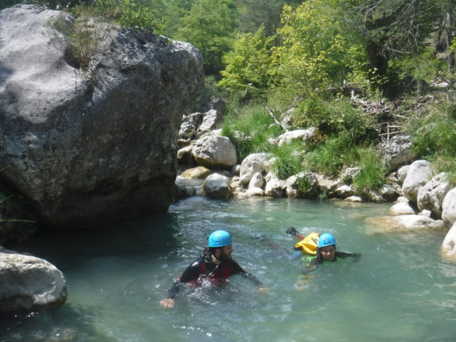 canyoing dans le Gours du ray canyoing dans le Gours du ray