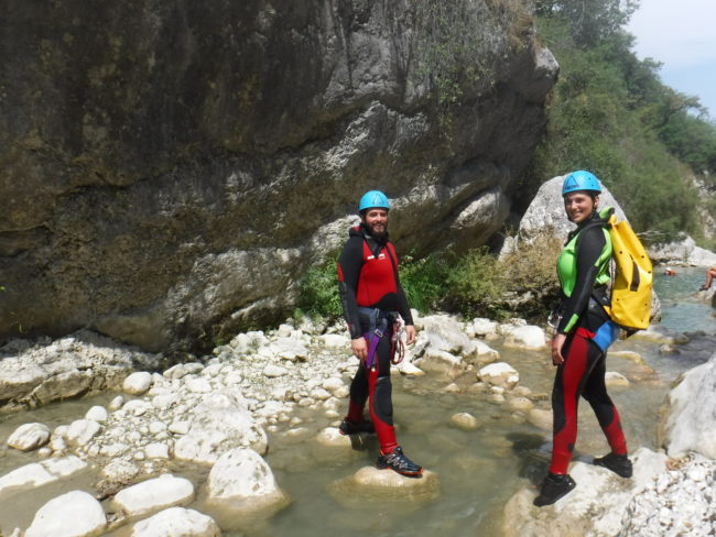 canyoning Gours du Ray avec aboard rafting parcours canyoning Gours du Ray avec aboard rafting parcours